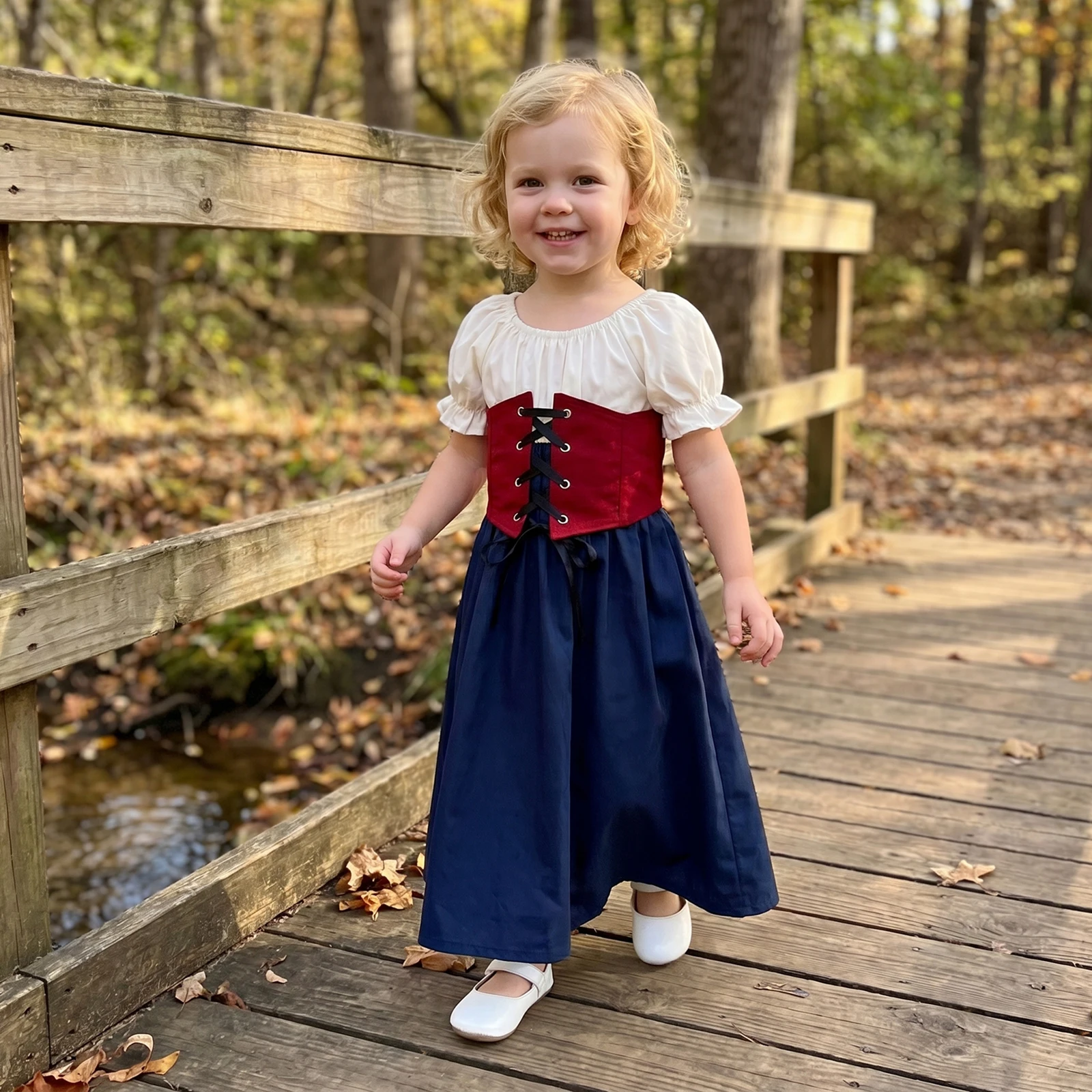 Traje Oktoberfest infantil para niñas pequeñas con chaleco corsé - imagen 4