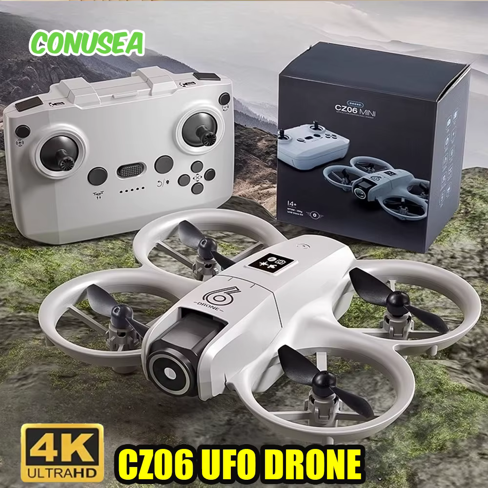 Drón con cámara 4K mini CZ06 UFO FPV WiFi con mando y luces - imagen 4