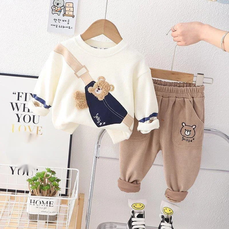 Conjunto completo azul para niño pequeño