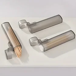 Estuche portátil vvocci para palillos de dientes transparente