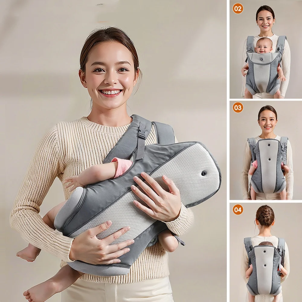 Portabebés ergonómico y transpirable para bebés – Diseño manos libres - imagen 2