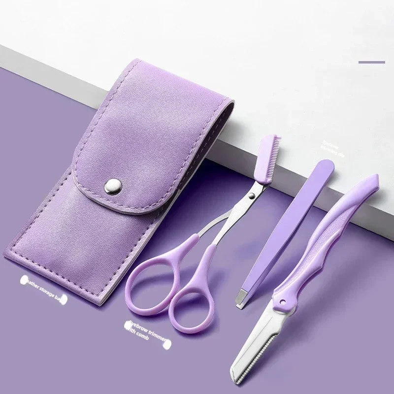 Kit de herramientas para cejas portátil con peine y tijeras - imagen 5