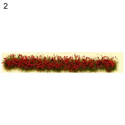 Kit DIY de paisaje en miniatura estático con hierba y flores