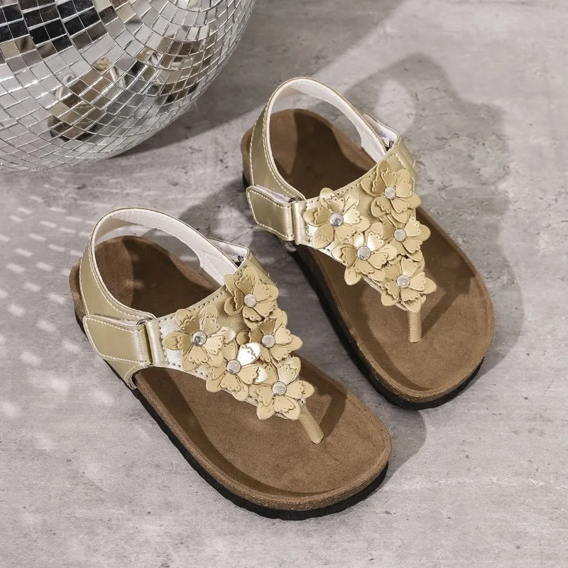 Sandalias planas antideslizantes para niñas de verano, cómodas - imagen 3
