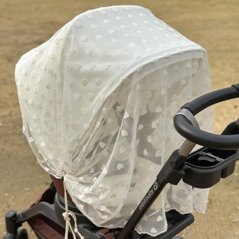 Mosquitera universal para cochecito de bebé con protección solar