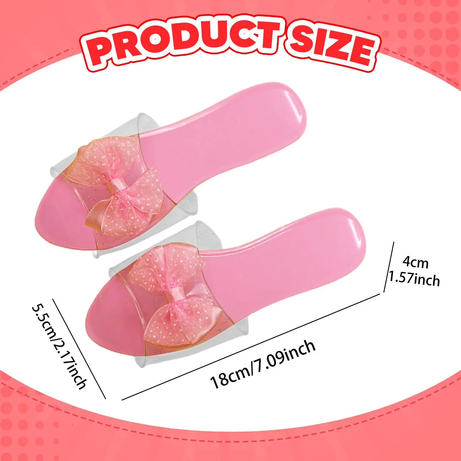 Sandalias de gelatina para niñas estilo princesa para disfraz fiesta - imagen 4