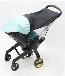 Donna Sombrilla solar UV para cochecito de bebé en algodón estirable