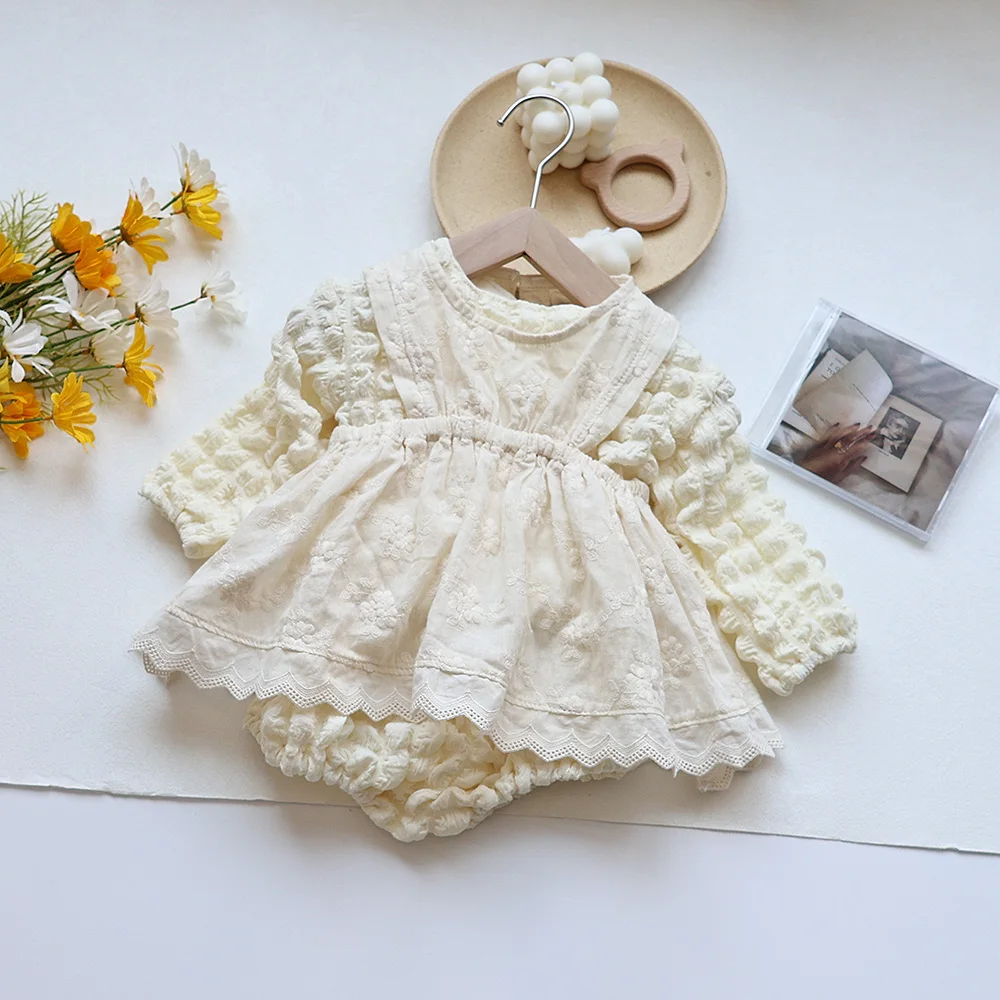 Milangel Conjunto niña: blusa manga larga y bombacho - imagen 2