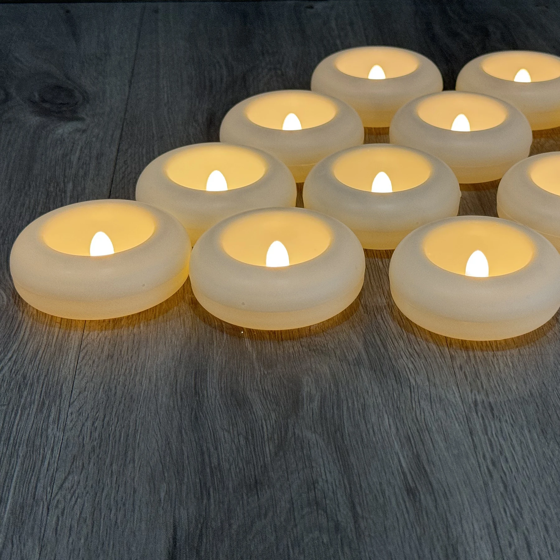 Vela LED flotante impermeable – Iluminación sin llama segura