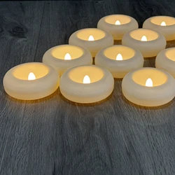 Vela LED flotante impermeable – Iluminación sin llama segura