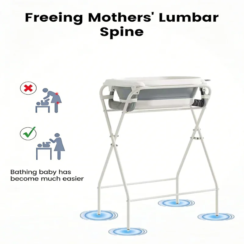 Kit de baño para bebé con pantalla térmica y espuma suave