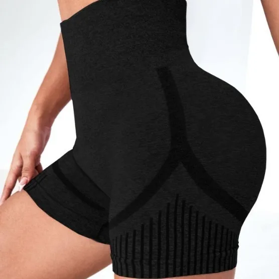 Shorts de yoga sin costuras tiro alto secado rápido - imagen 3