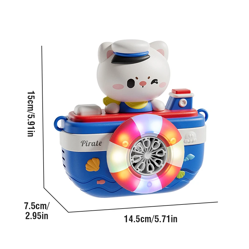 Máquina de burbujas portátil recargable luminosa para fiestas - imagen 2