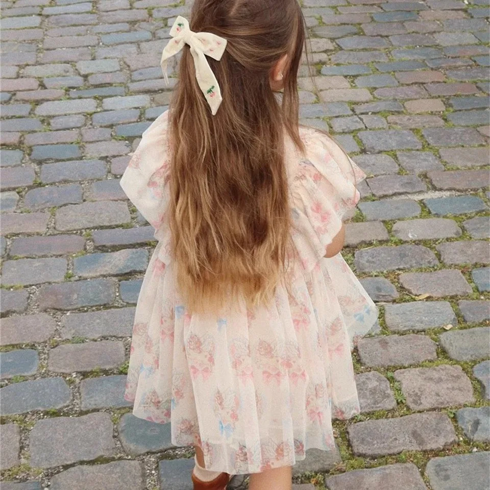 KS vestido de princesa con tul y lentejuelas para niñas verano - imagen 4