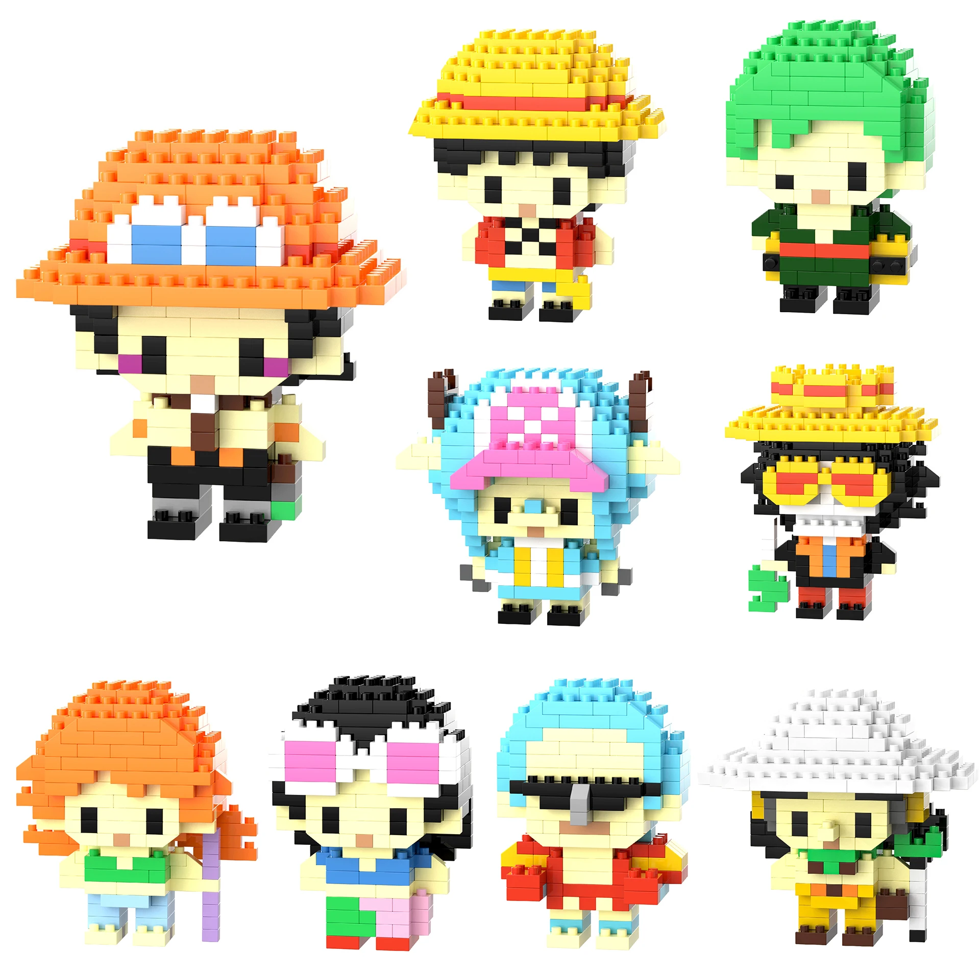 Bloques de construcción One Piece con figuras educativas - imagen 3