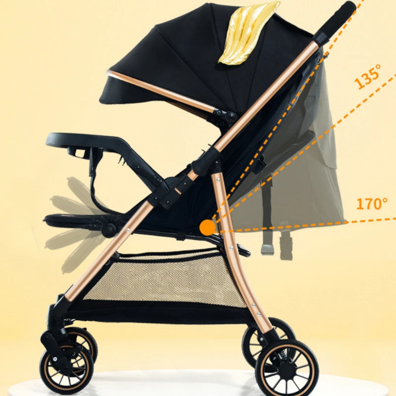 Cochecito ligero para bebé - Portátil y reversible con un botón - imagen 5