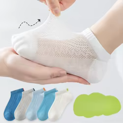Conjunto calcetines cortos para niños - azul degradado, algodón suave