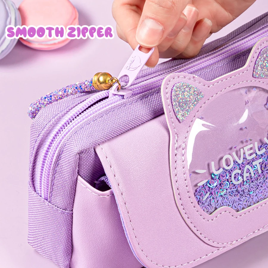 Estuche infantil Quicksand kawaii multicolor para lápices - imagen 5