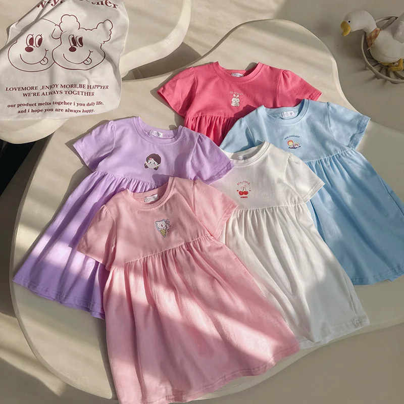 Vestido niña veraniego estilo princesa con patrón de animales - imagen 2
