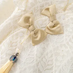 Conjunto recién née para niña – Pelele con sombrero y lazo de encaje