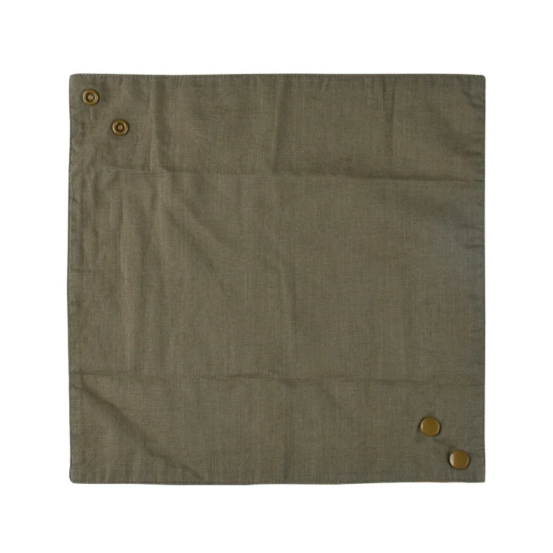Baberos bandana de algodón y lino para bebés – toalla saliva - imagen 5