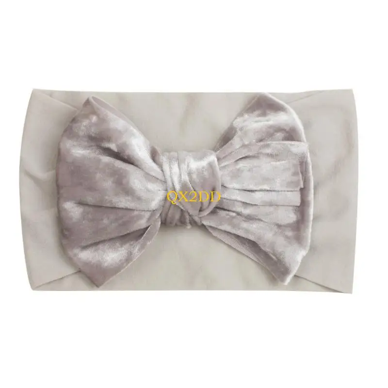 QX2D Diadema para bebe con lazo suave - Banda elastica ancha - imagen 4