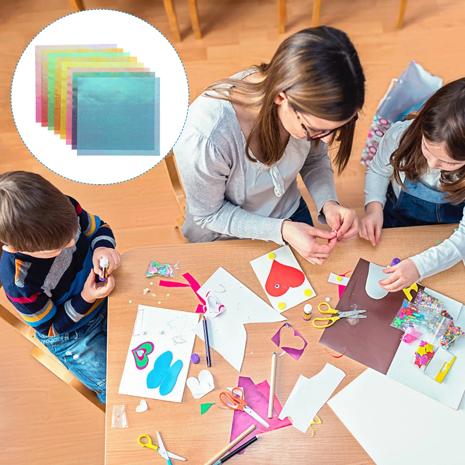 Papel de origami premium de colores brillantes para manualidades - imagen 4