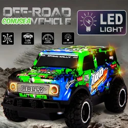 Buggy RC coche teledirigido todoterreno con luces LED para niños