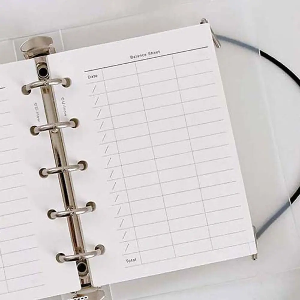 Hojas recambio para cuaderno de anillas con índice