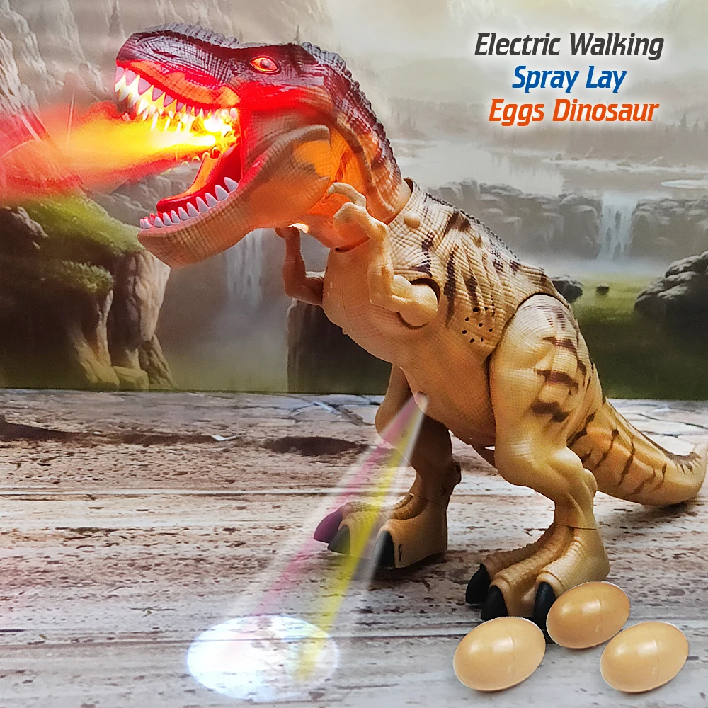 Robot dinosaurio TONERJU de gran tamaño caminando