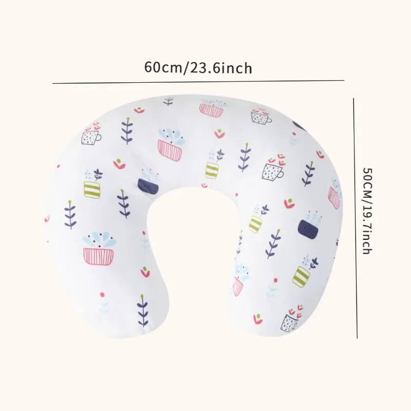 Almohada de lactancia redonda antisalpicaduras con soporte ergonómico - imagen 3