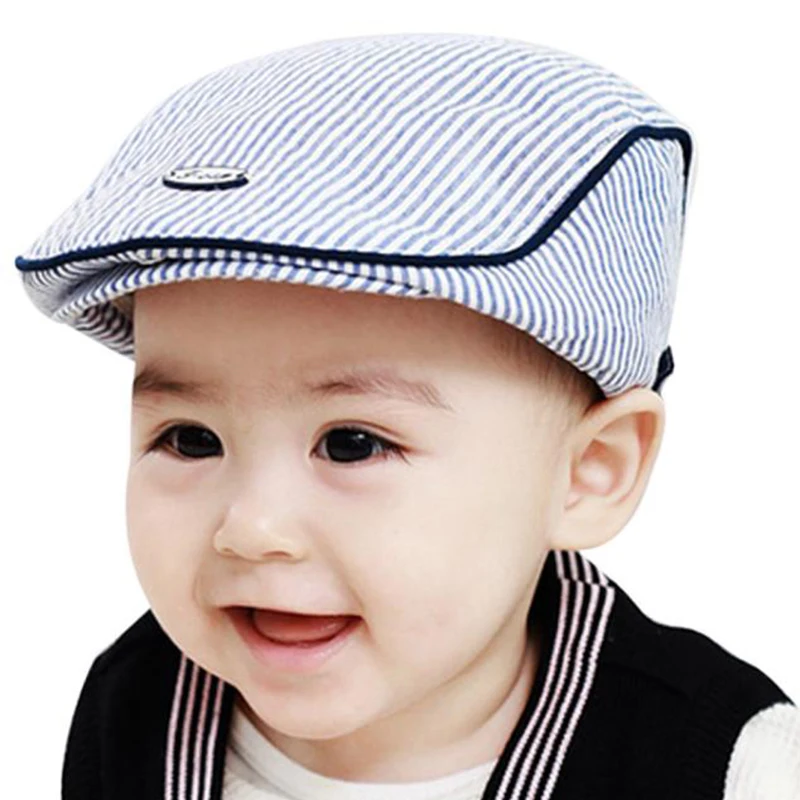 Gorro de algodón a rayas para bebé y niño – estilo clásico - imagen 4