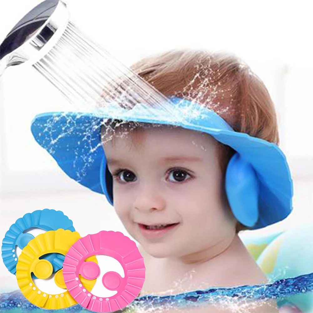 Gorro suave ajustable para ducha de bebé – Protector de orejas - imagen 3