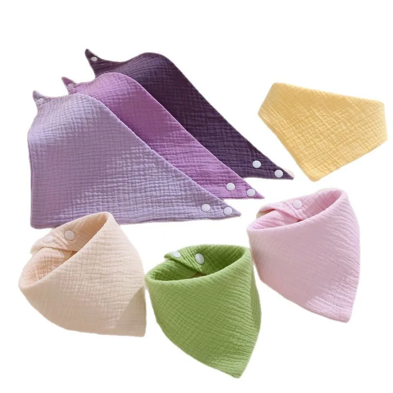 Babero bandana muselina algodón suave transpirable para bebé - imagen 2