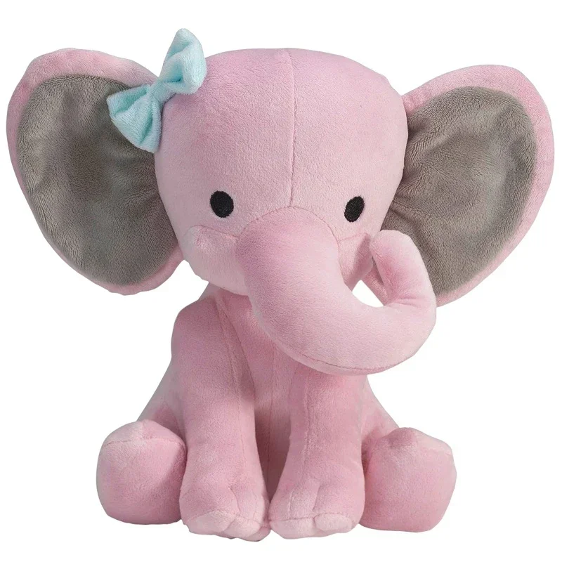 Elefante de peluche gris para bebé – Muñeco decorativo - imagen 2
