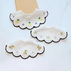 Baberos bandana impermeables de algodón para bebé – Redondos