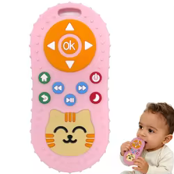 Mordedor interactivo calmante con mando para dentición