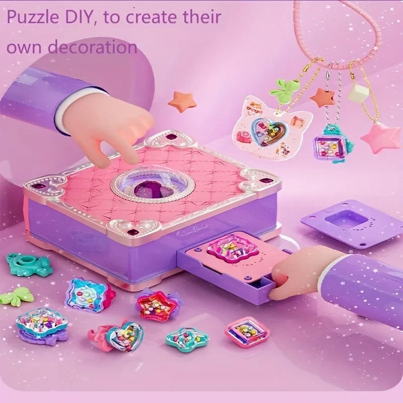 Kit de pegatinas 3D con máquina para manualidades y joyería infantil - imagen 3