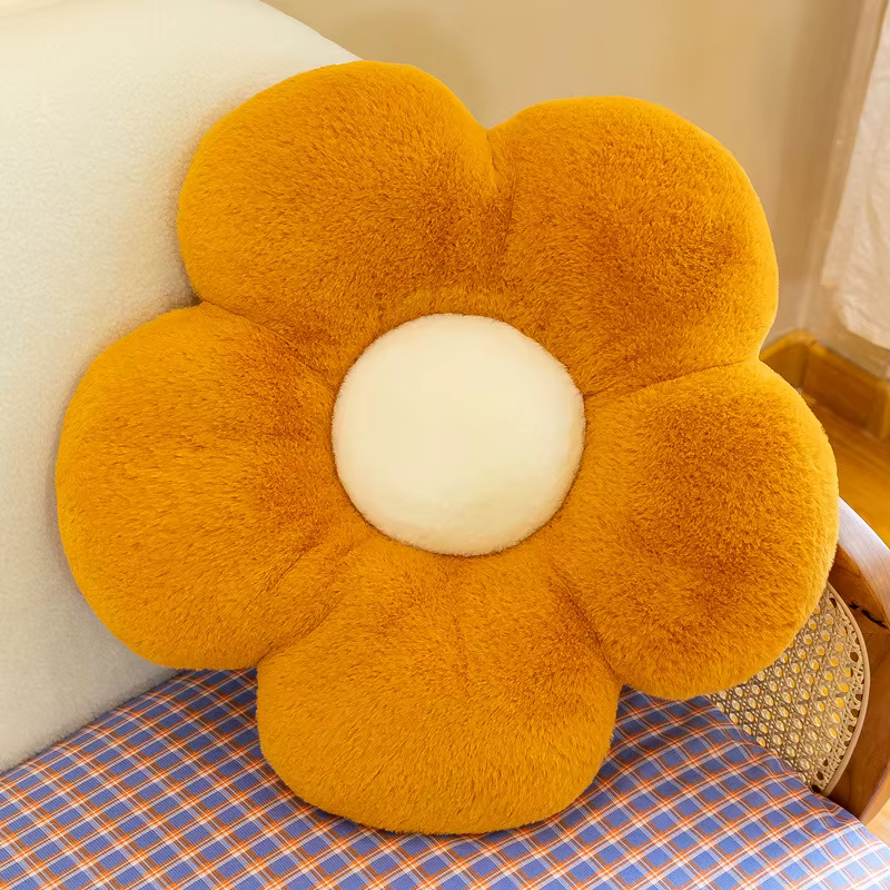 Almohada decorativa infantil de girasol suave para sofá y cama - imagen 5