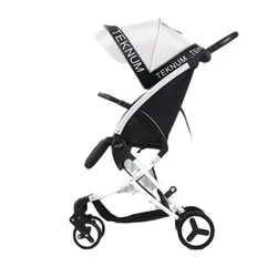 Cochecito de bebé ligero con mango ajustable y asiento reclinable