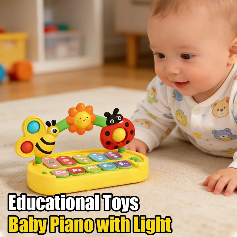 Piano para bebés de juguete con teclado eléctrico infantil educativo - imagen 2