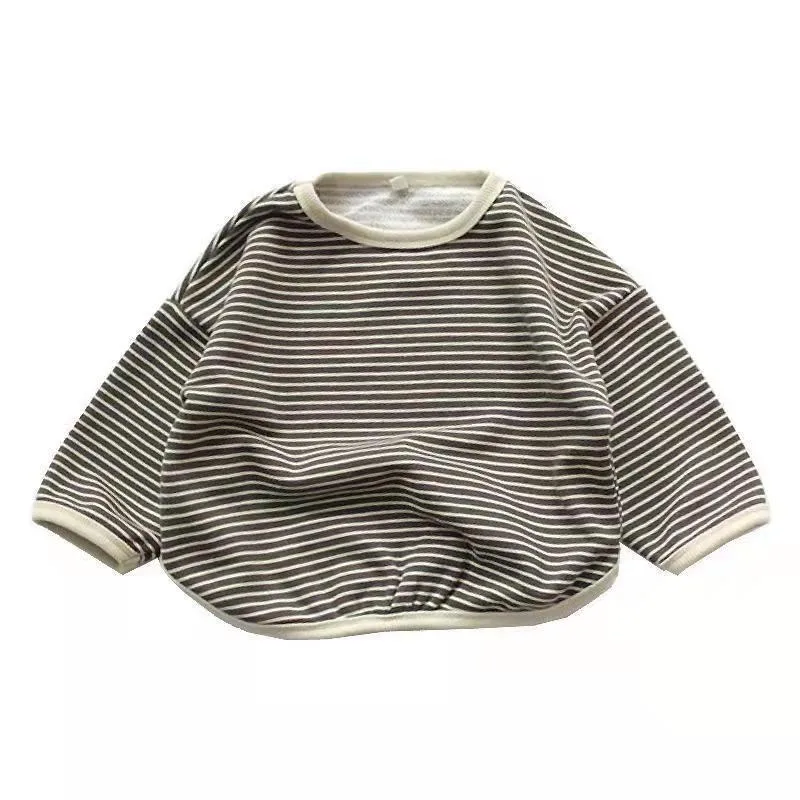 Sudadera con capucha a rayas para niños manga larga de entretiempo - imagen 4