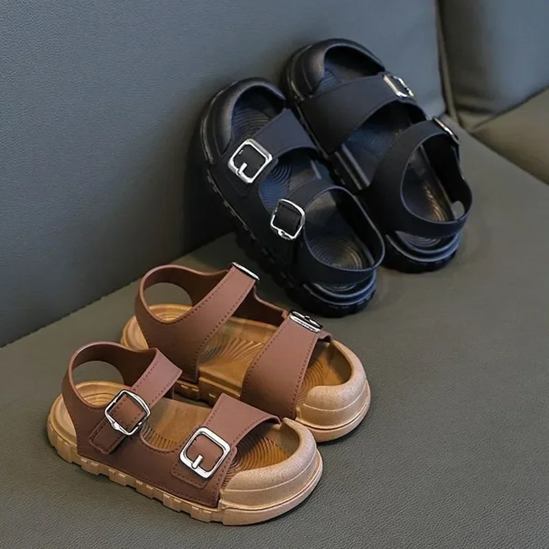 Sandalias infantiles de suela flexible con estilo escolar para verano - imagen 4