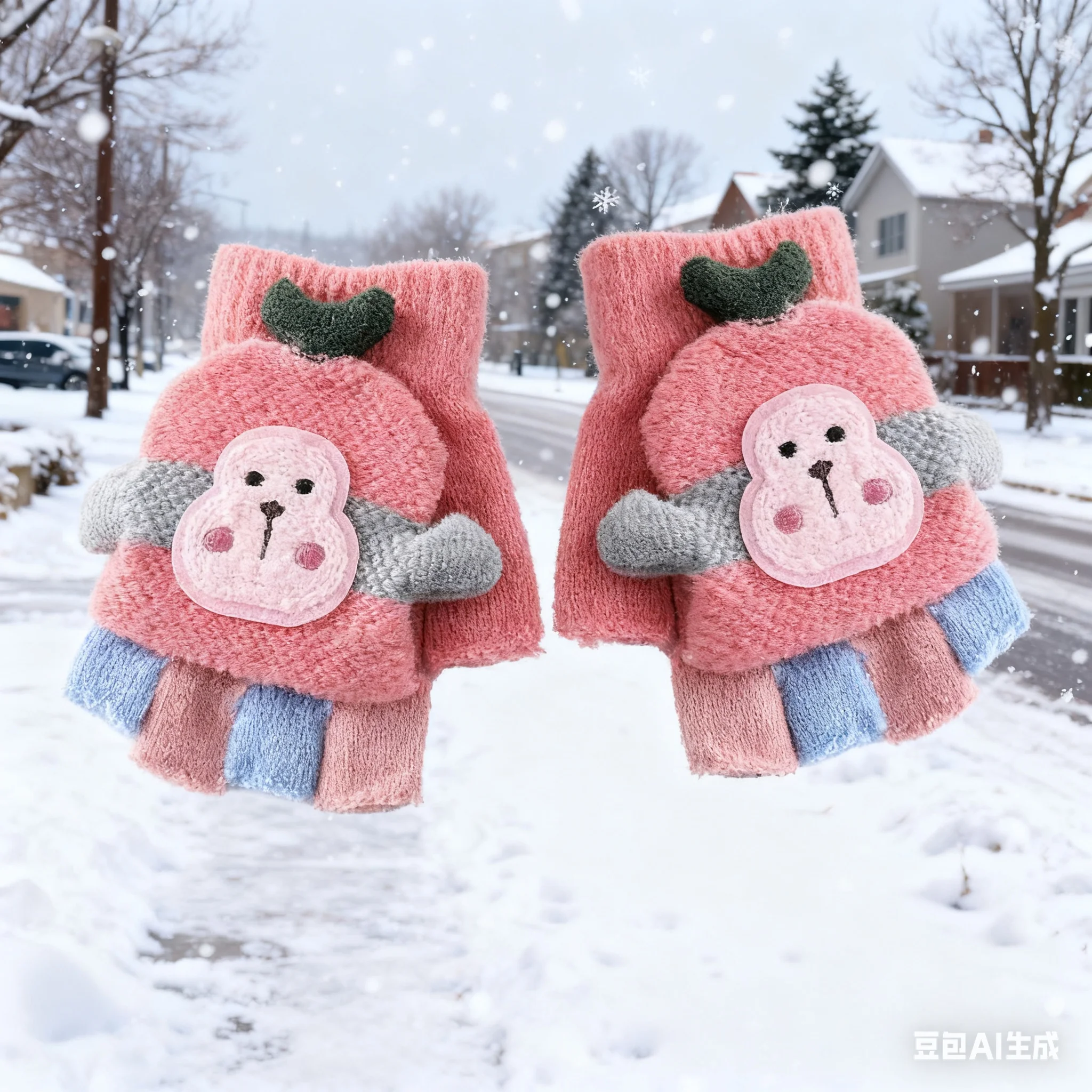 Guantes de punto invierno Glove QX2d para niños