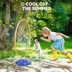 Aspersor circular infantil de agua para jardín, juegos exterior