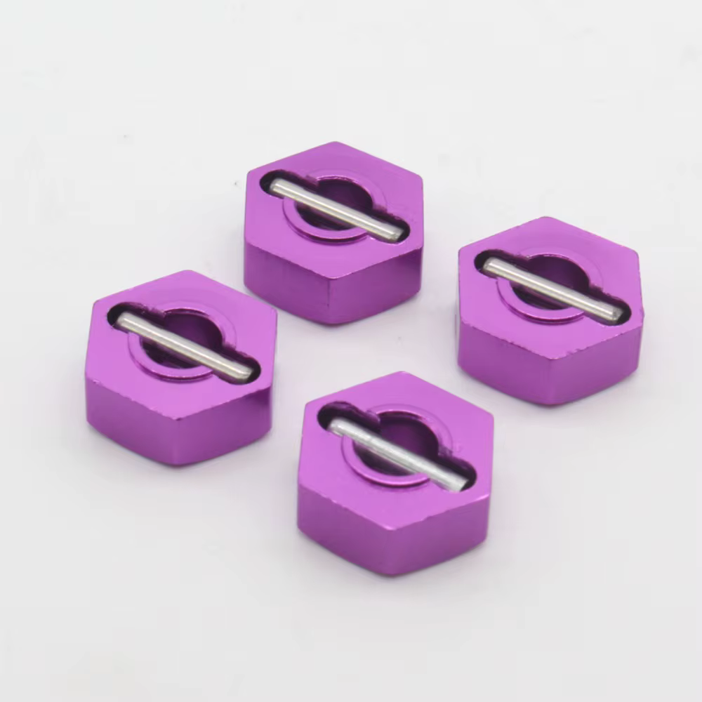 HSP 4WD Adaptador de cubo para rueda coche teledirigido aluminio 12mm - imagen 2