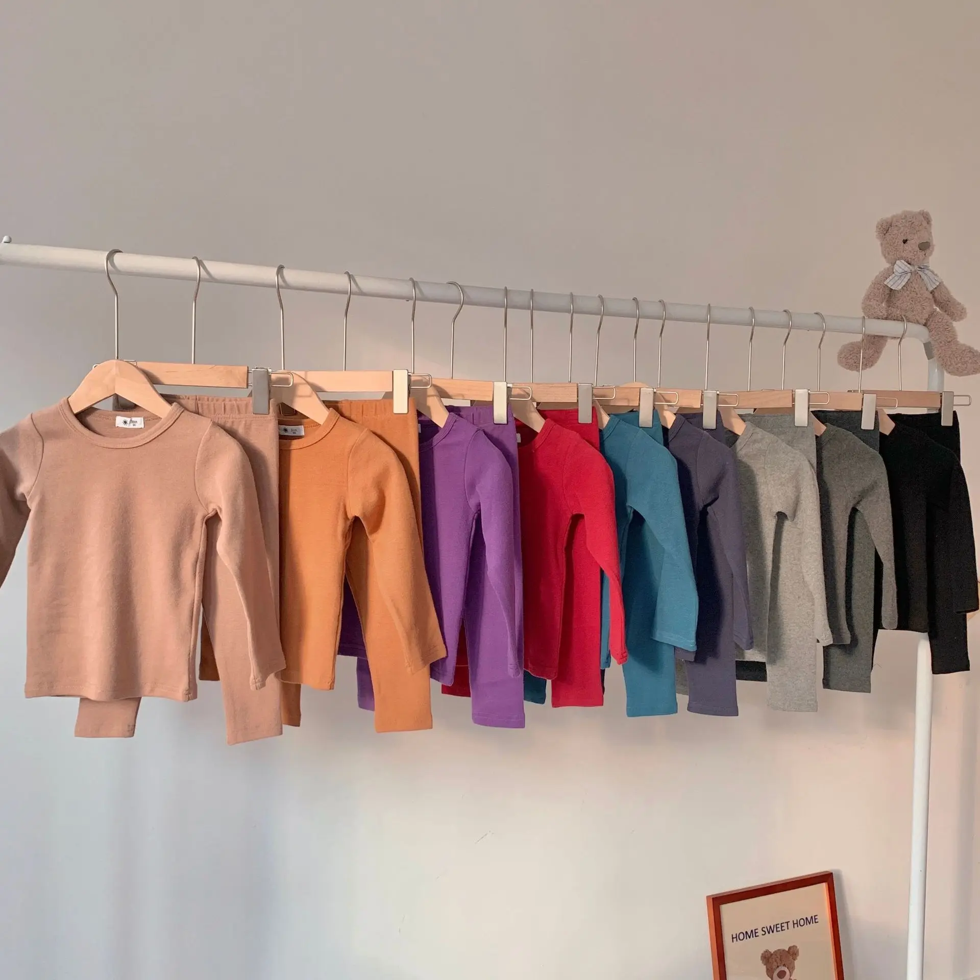Pijama de algodón transpirable para niños pequeños – Suave y elástico