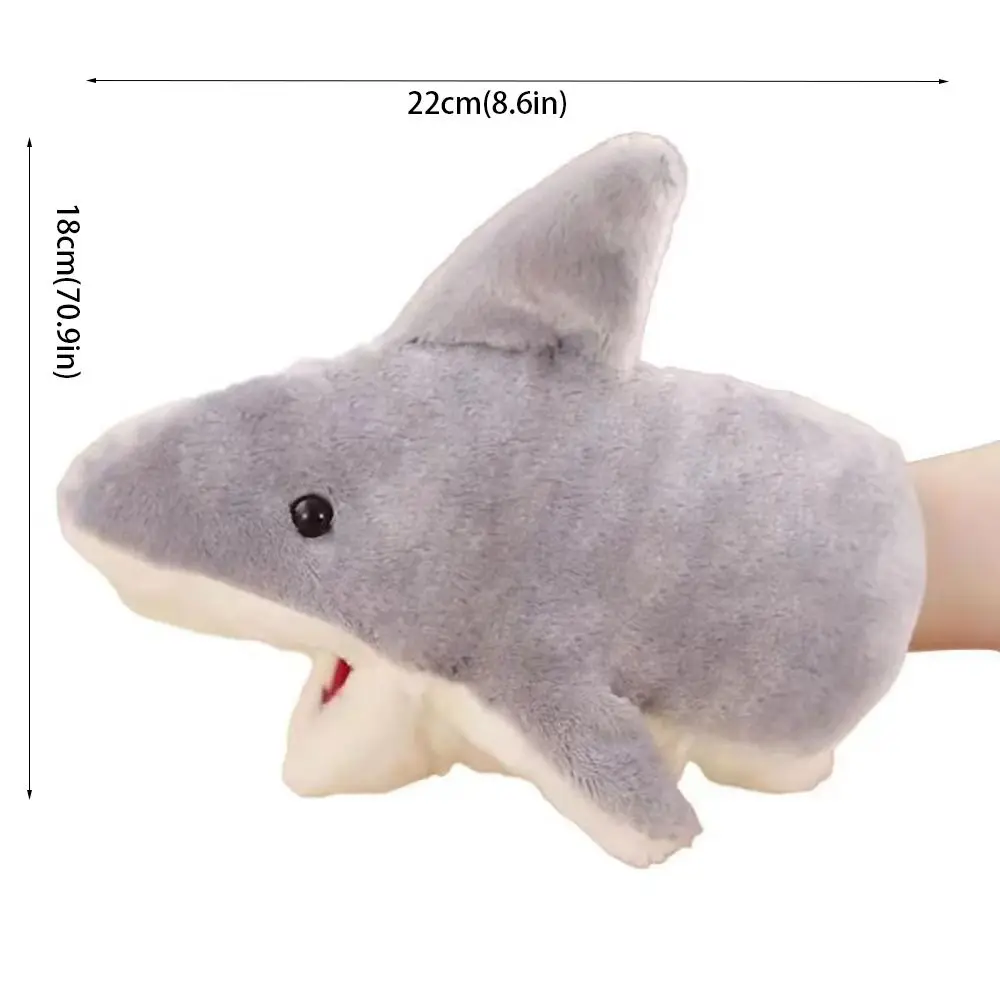Marioneta de mano tiburón interactiva de peluche - imagen 5