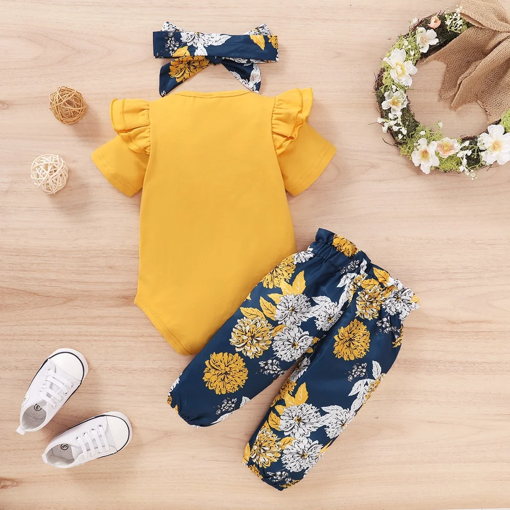 Conjunto neonatal con lazo y diadema para bebé niña - imagen 2