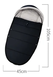 Saco pies cochecito universal – Algodón impermeable y cálido